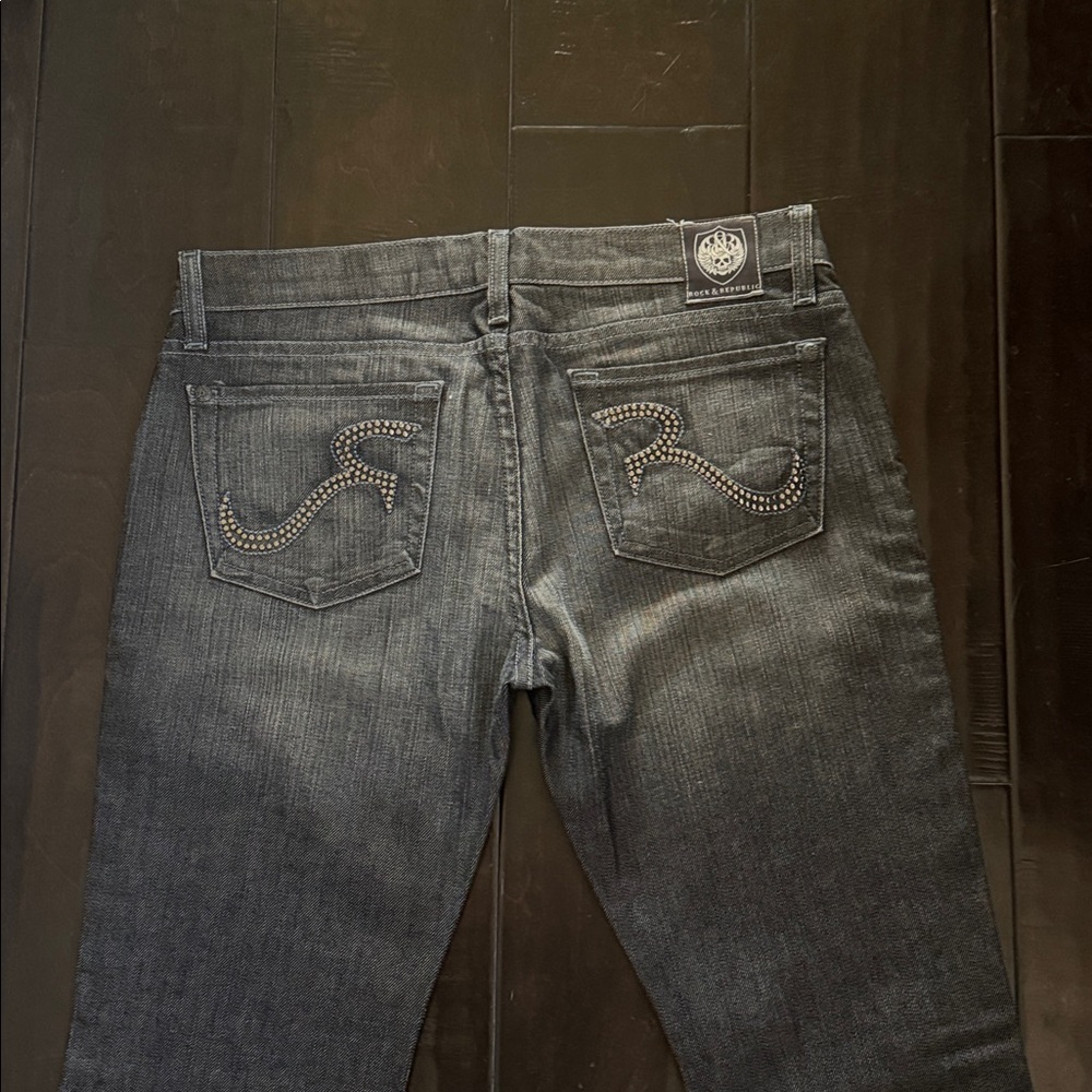 Rock & Republic Dark Gray Denim Jeans